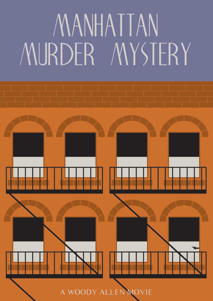 manhattan murder mystery movie poster by woody allen