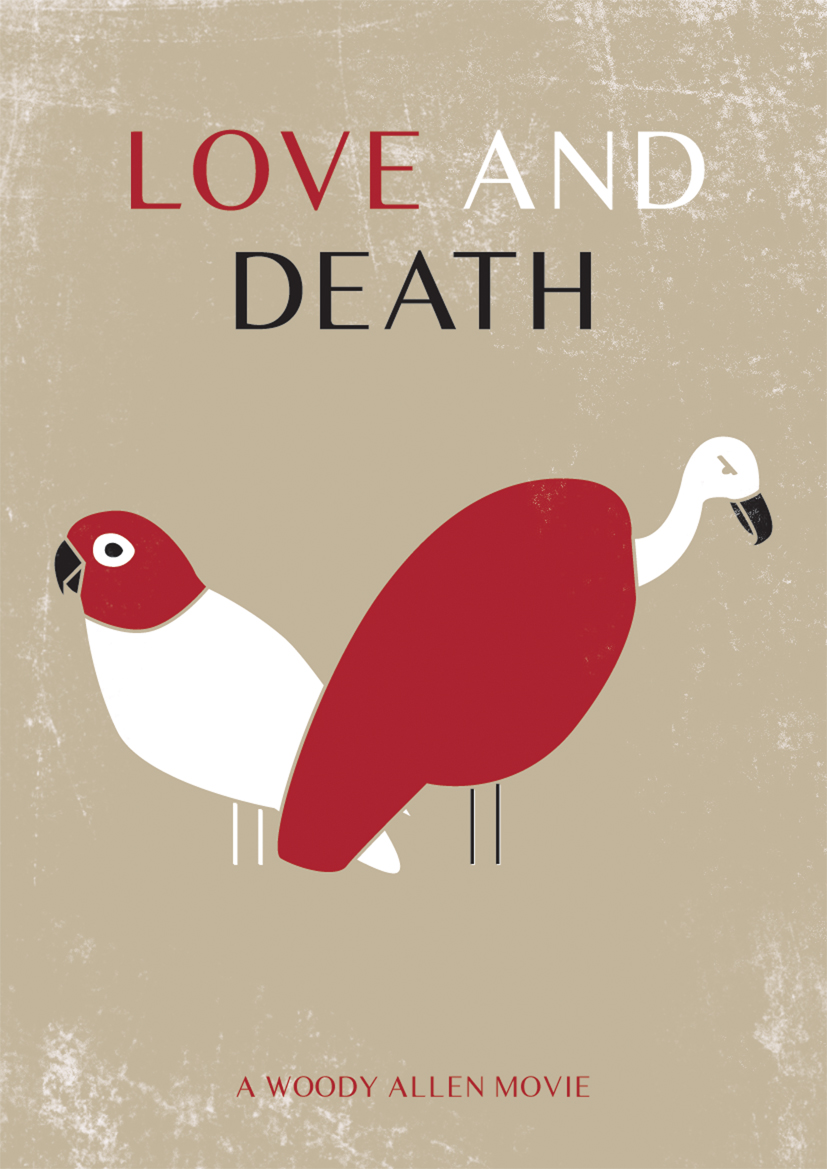 love and death movie poster by woody allen
