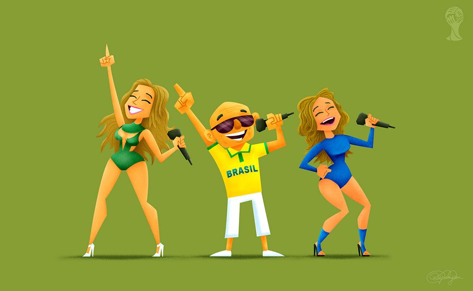 The Show Begins Jennifer Lopez Pitbul Claudia Leitte world cup opening ceremony memorable world cup moment