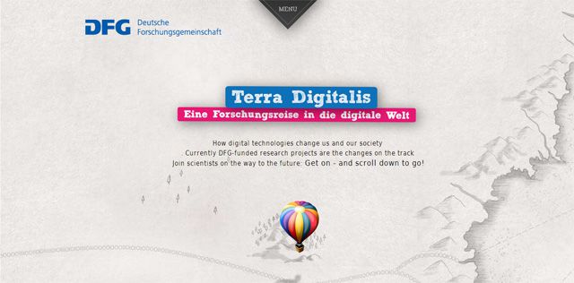 Terra Digitalis site demonstrates perfectly how parallax works best for presenting information Current Web Design Trends