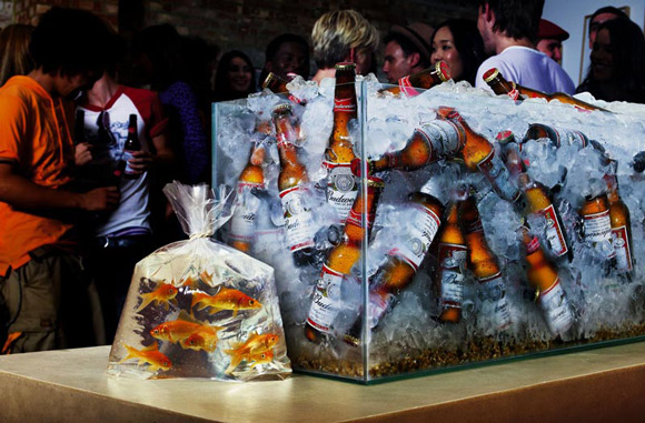 Budweiser Gold Fish humourous ads beer imaginative funny