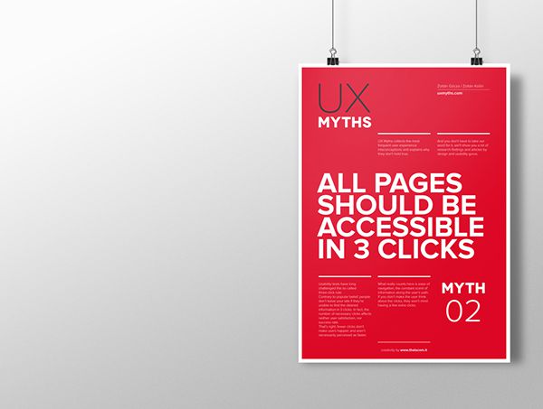 Myth 2: All pages should be accessible in 3 clicks
