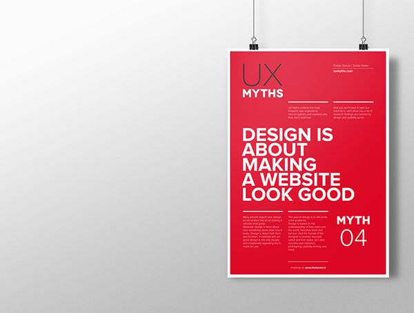 Myth 4: Design is about making a website look good