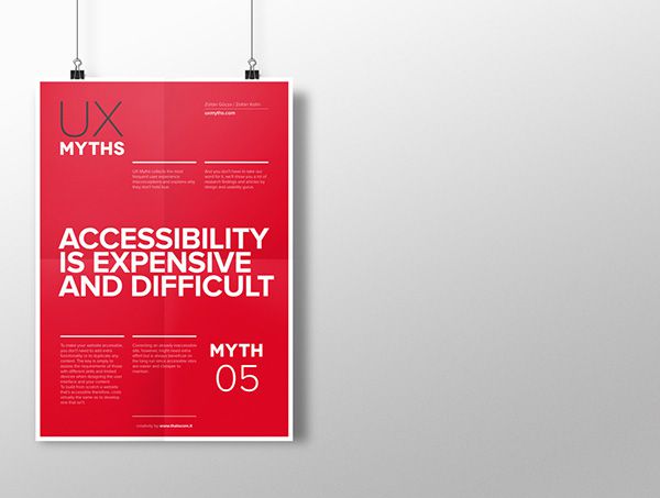 yth 5: Accessibility is expensive and difficult
