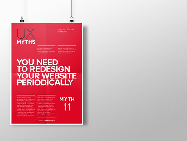 Myth 11: You need to redesign your website periodically