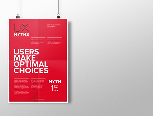 Myth 15: Users make optimal choices