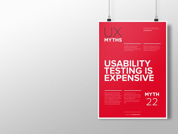 Myth 22: Usability testing is expensive