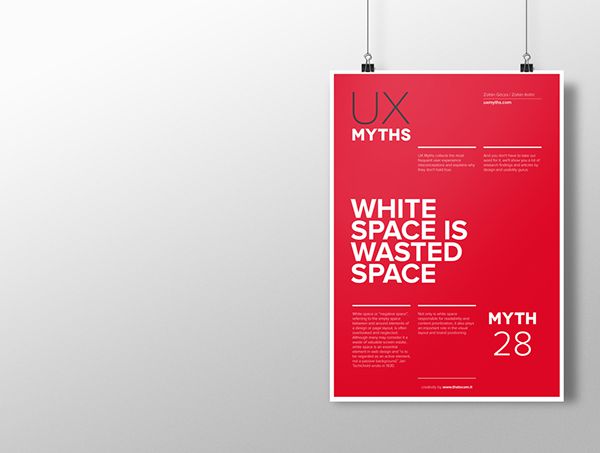 Myth 28: White space is wasted space