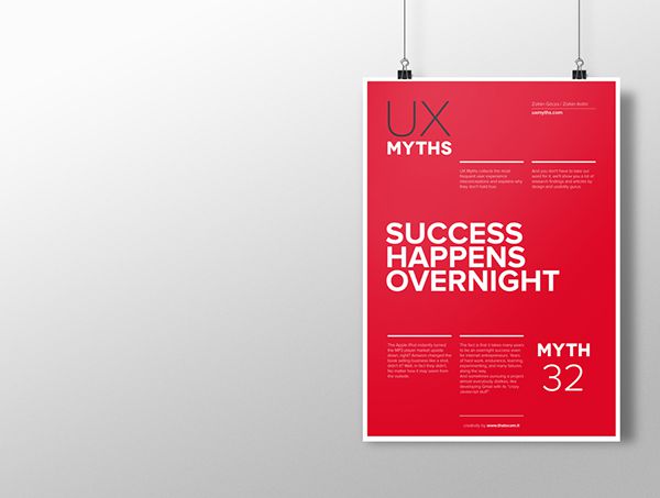 Myth 32: Success happens overnight